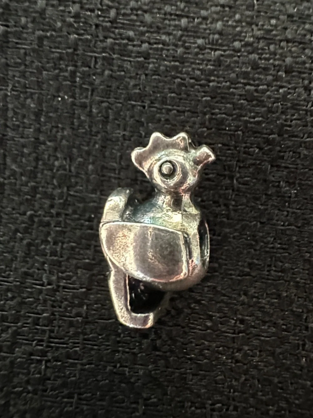Trollbeads Sterling Silver Chicken Charm Bead - Retired 2016